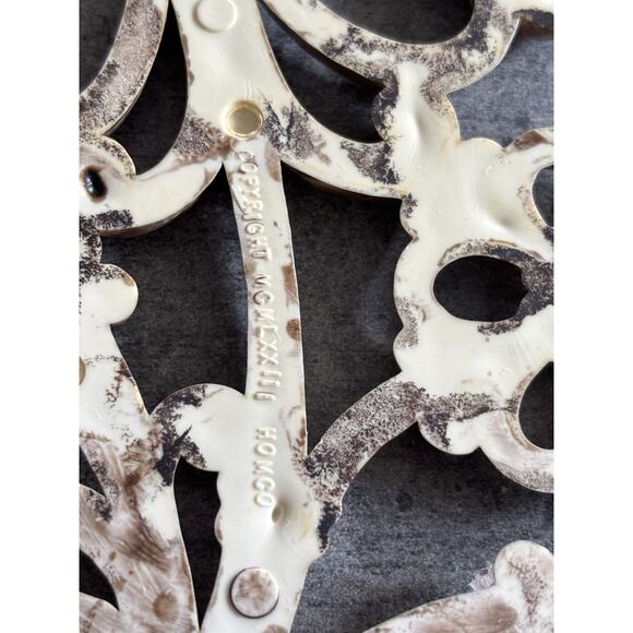 3 Homco Flower Wall Decor, Faux Wood/Wicker, 1978 Vtg Floral - Picture 7 of 9